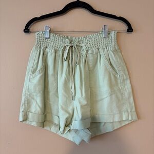 Forever 21 High Waist Light Green Shorts